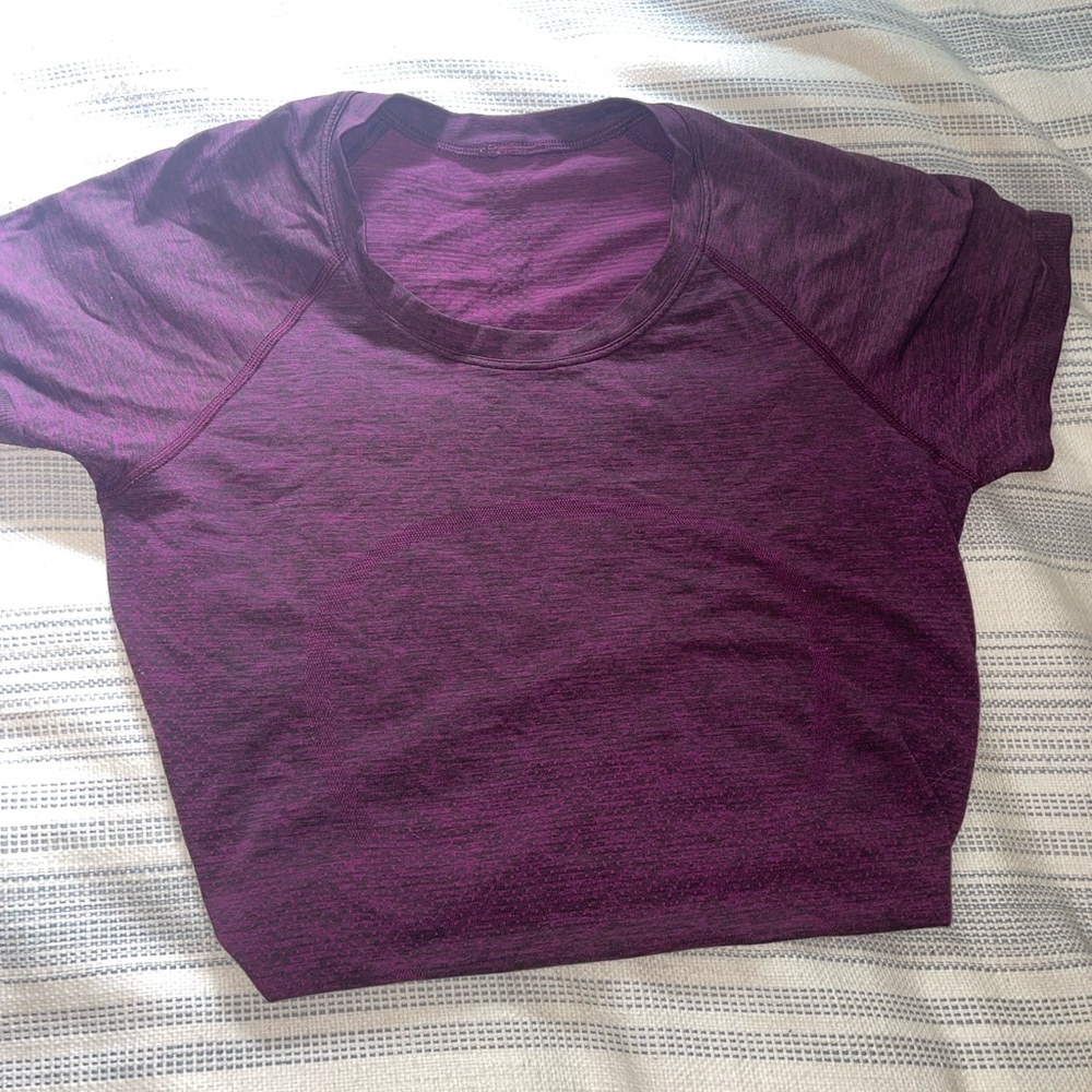 Lululemon Swiftly Tee - Raspberry Size 6 - Picture 3 of 4
